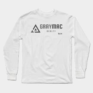 GrayMac Realty Gray/Dark Gray Logo Long Sleeve T-Shirt